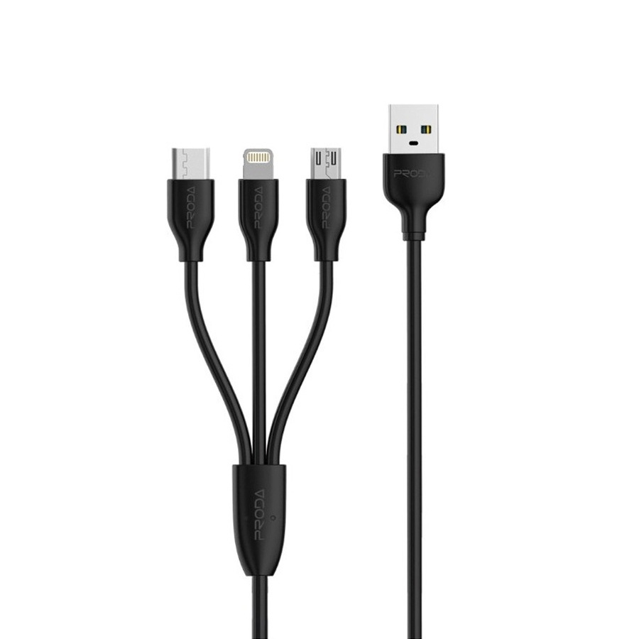 Cáp sạc Remax Super Speed 3 in 1 Charging Cable PC-02th