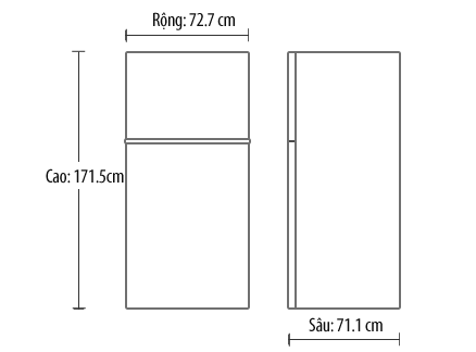Tủ lạnh Electrolux ETM5107SD - 522 Lít