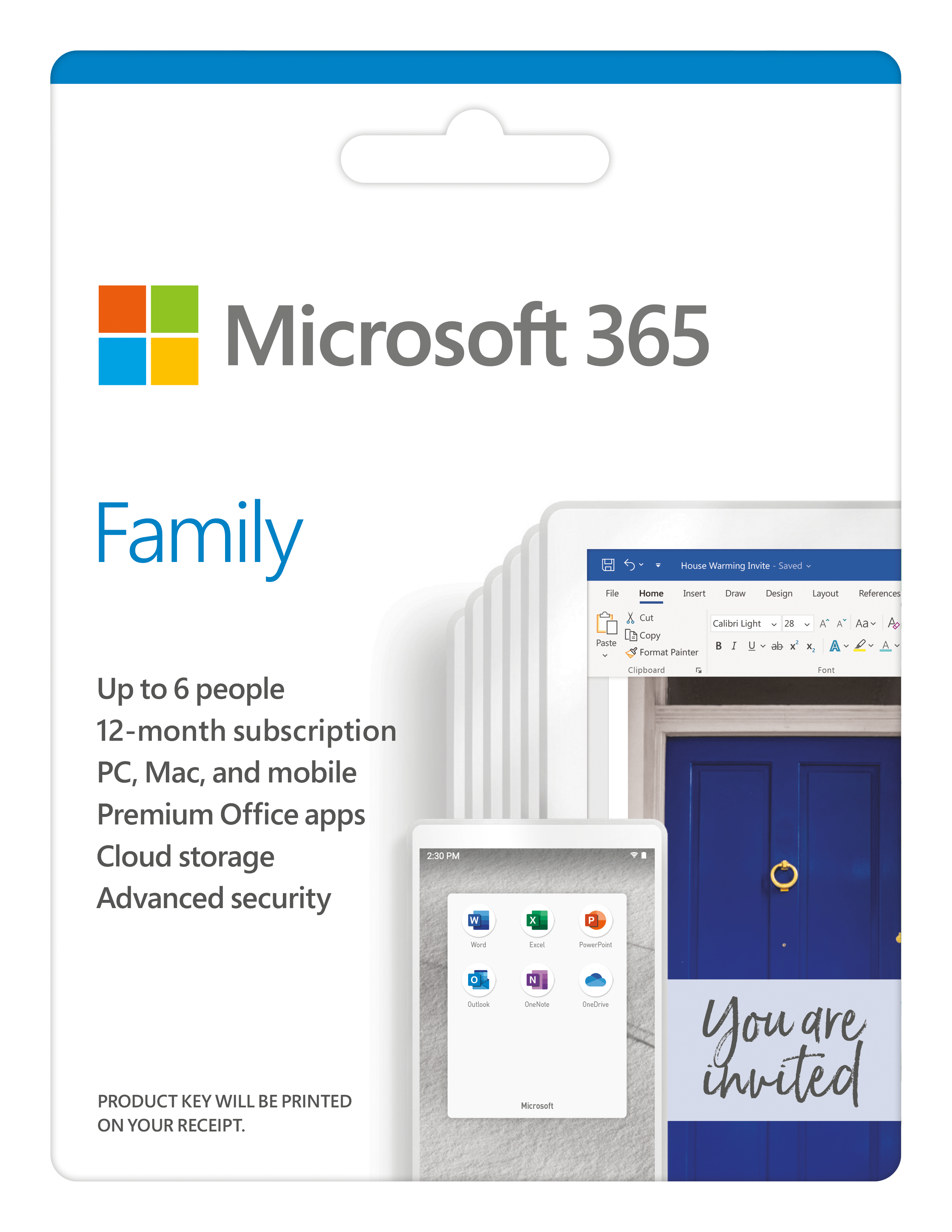 Phần mềm Microsoft 365 Family English APAC EM Subscr 1YR Medialess P6 (6GQ-01144)