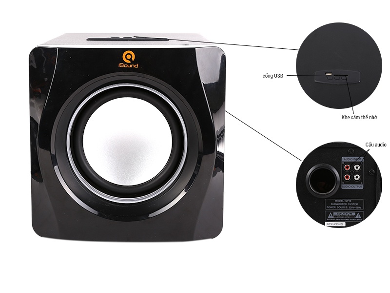Loa Bluetooth iSound SP18/2.1 (USB, SD Card, Bluetooth, FM) - BH 30 ngày