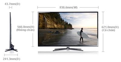 Smart Tivi Samsung 40 inch UA40ES6600, Full HD, 3D, CMR 100Hz