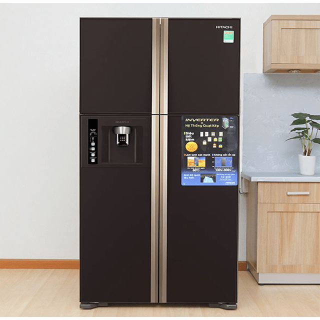 TỦ LẠNH 4 CÁNH HITACHI R-W660FPGV3X/GBW 540 Lít (Nâu)