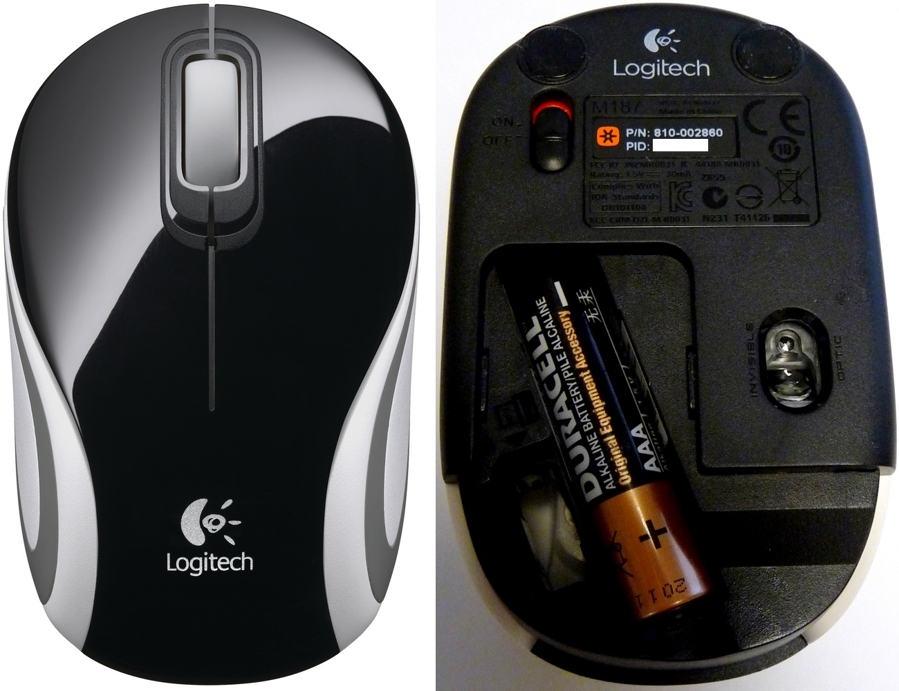 Chuột quang không dây Logitech M187 - Black