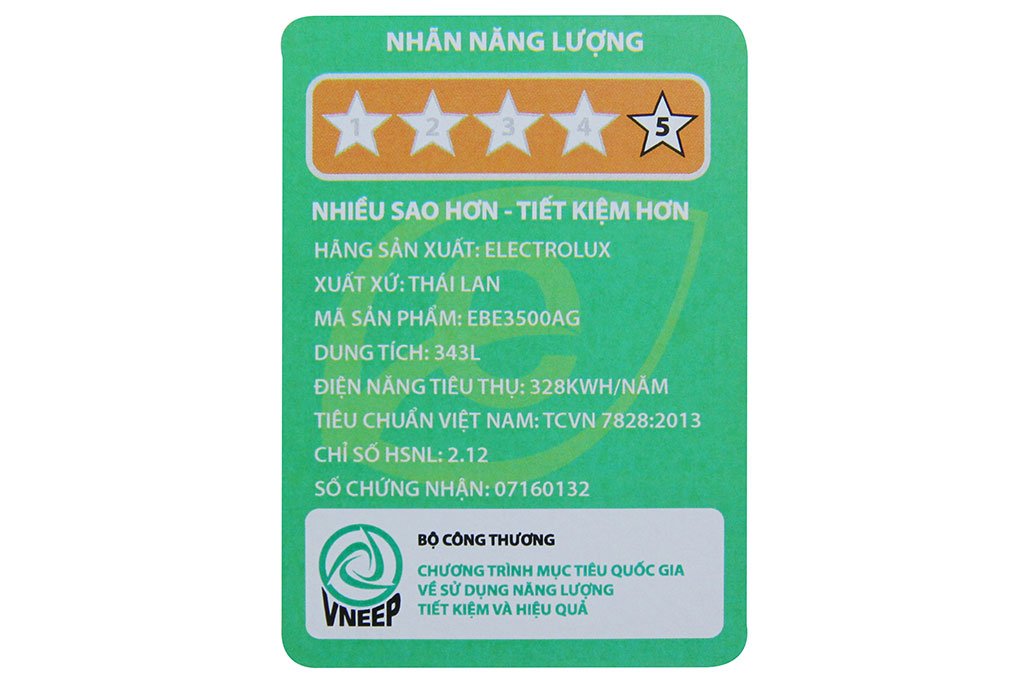 Tủ lạnh Electrolux EBE3500AG-RVN - 350 Lít