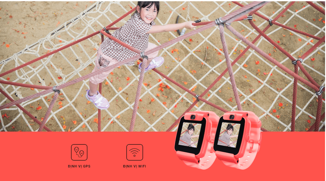Đồng hồ thông minh trẻ em Masstel Smart Hero Hồng / Đỏ