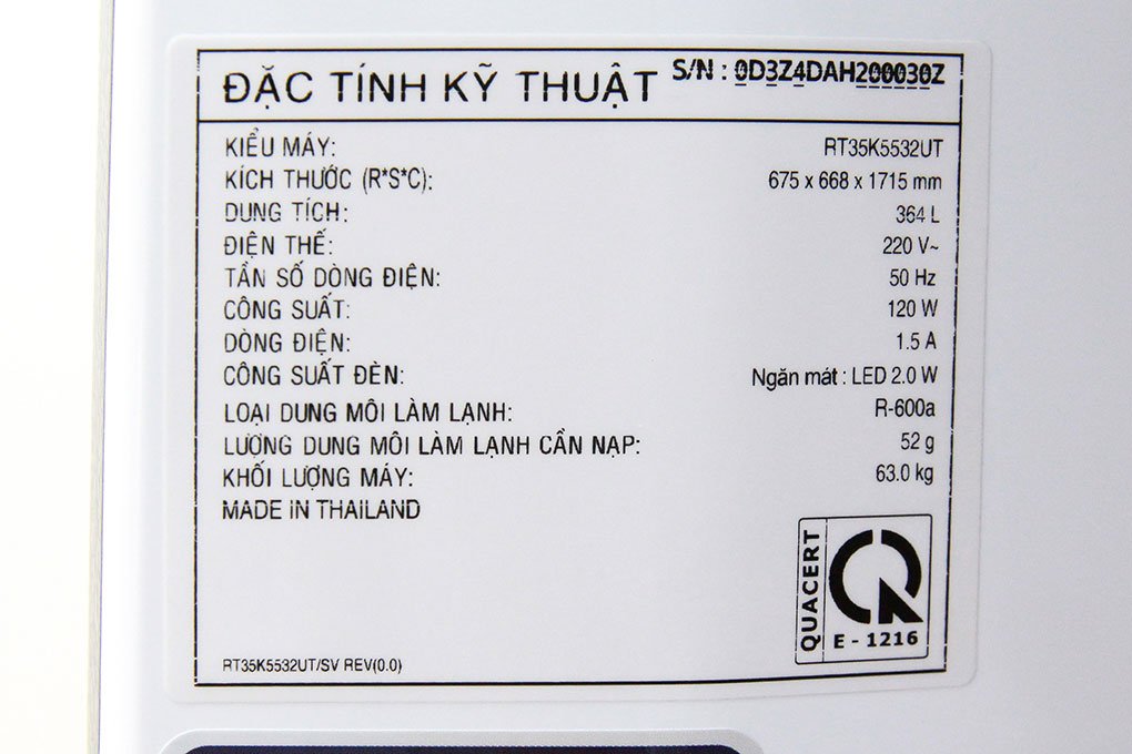 Tủ lạnh Samsung RT35K5532UT/SV - 377 Lít, Inverter, 2 dàn lạnh độc lập
