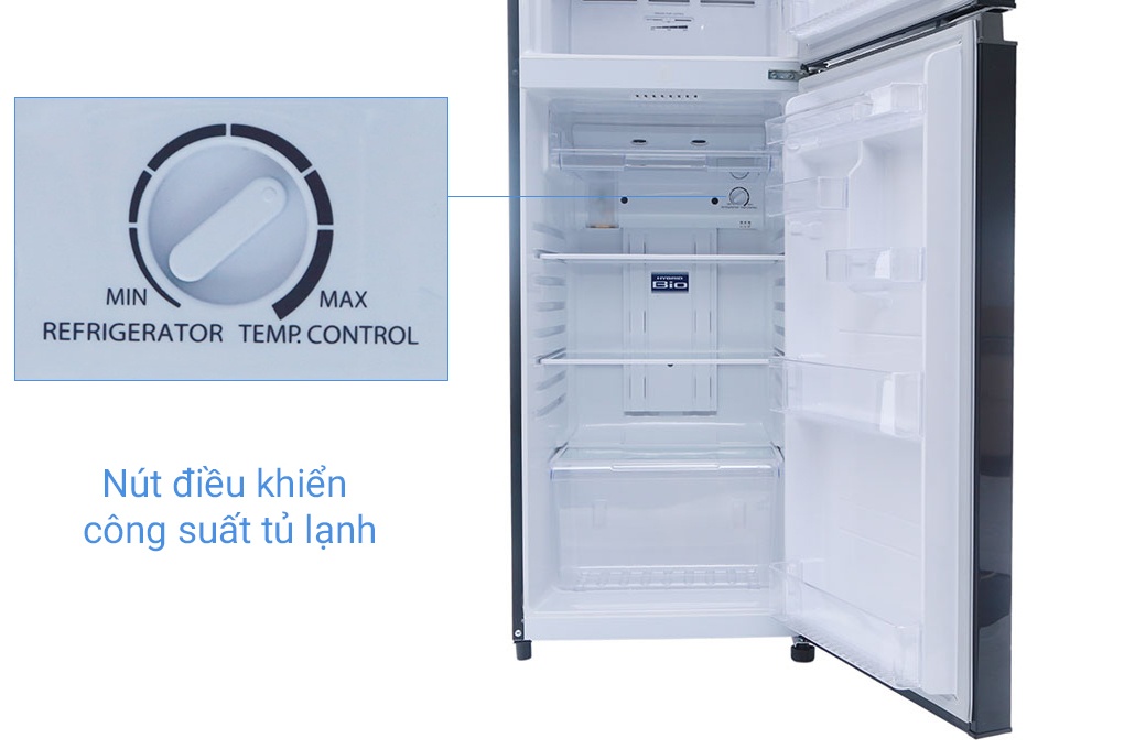 Tủ lạnh 2 cánh Inverter Toshiba GR-M28VUBZ/UK - 226 lít (Gương đen)