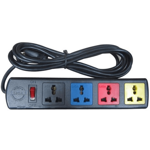 Ổ cắm kéo dài đa năng có bảo vệ quá tải bằng CB 3m Lioa 4D32N