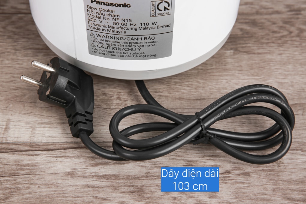 Nồi nấu chậm 1,5L Panasonic NF-N15SRA-Malay