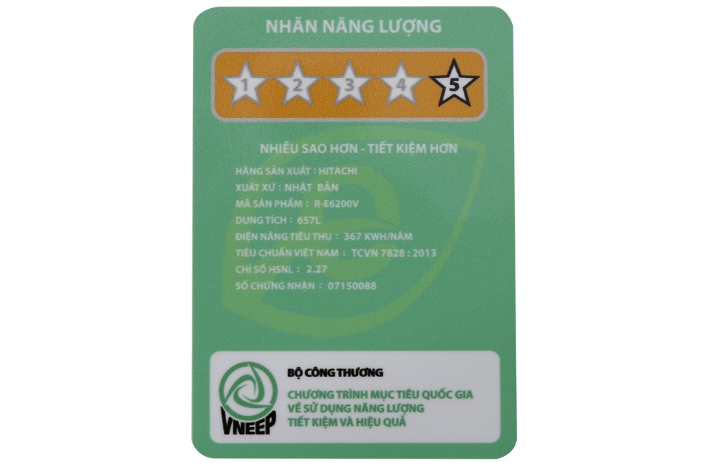 Tủ lạnh 6 cánh Hitachi E6200V (XT) 657 Lít (Màu nâu mặt gương)