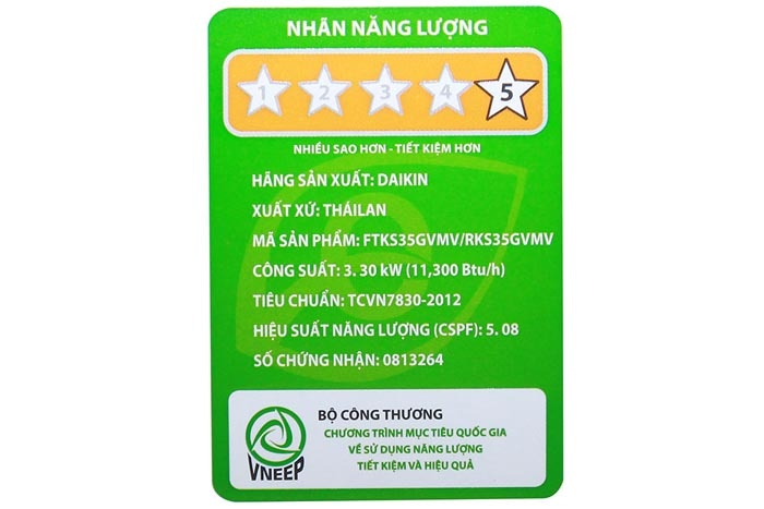 Điều hòa 1 chiều Inverter Daikin FTKS35GVMV/RKS35GVMV - 11.300BTU