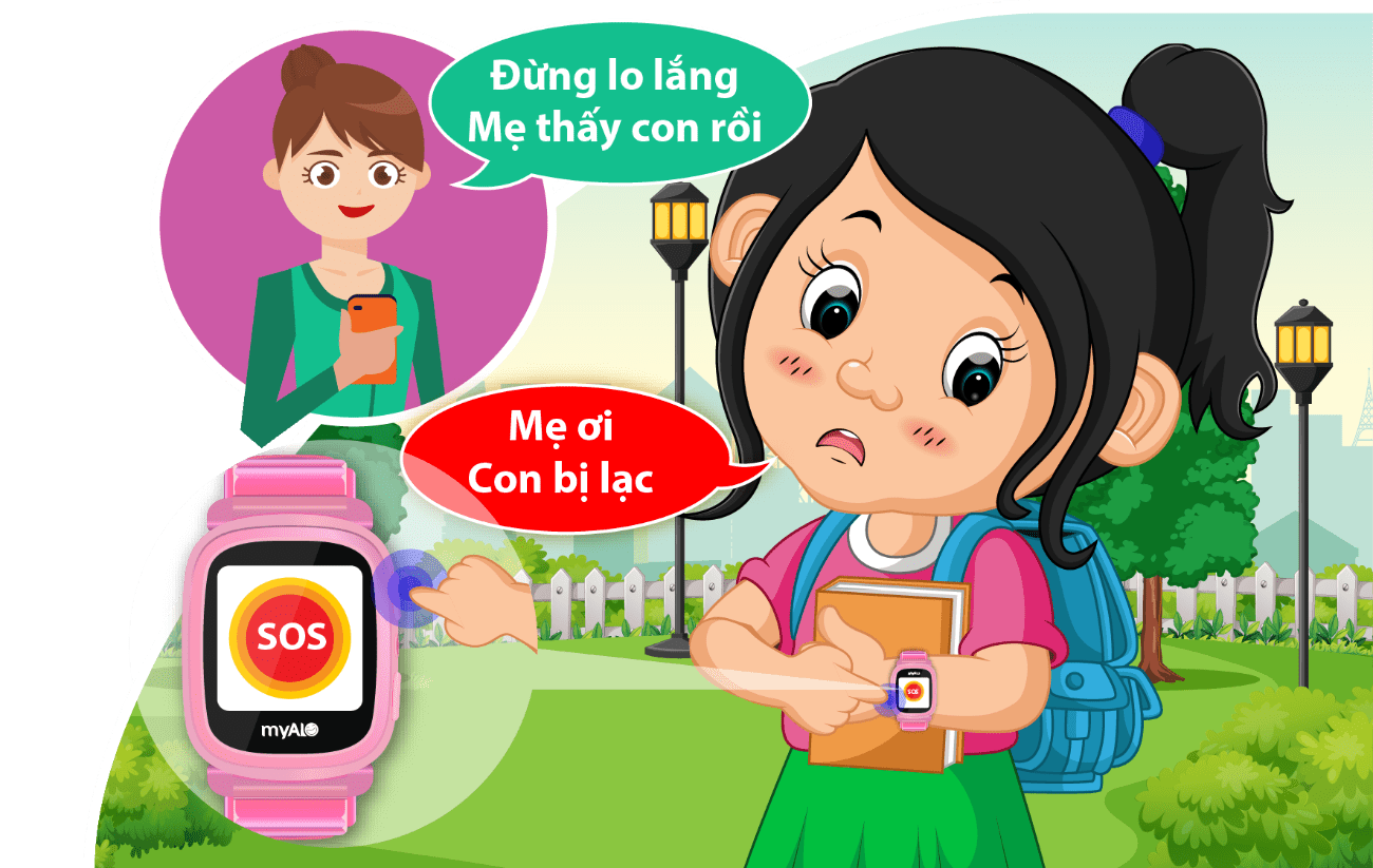 Đồng hồ thông minh trẻ em myAlo KidsPhone KS62w (Màu hồng)