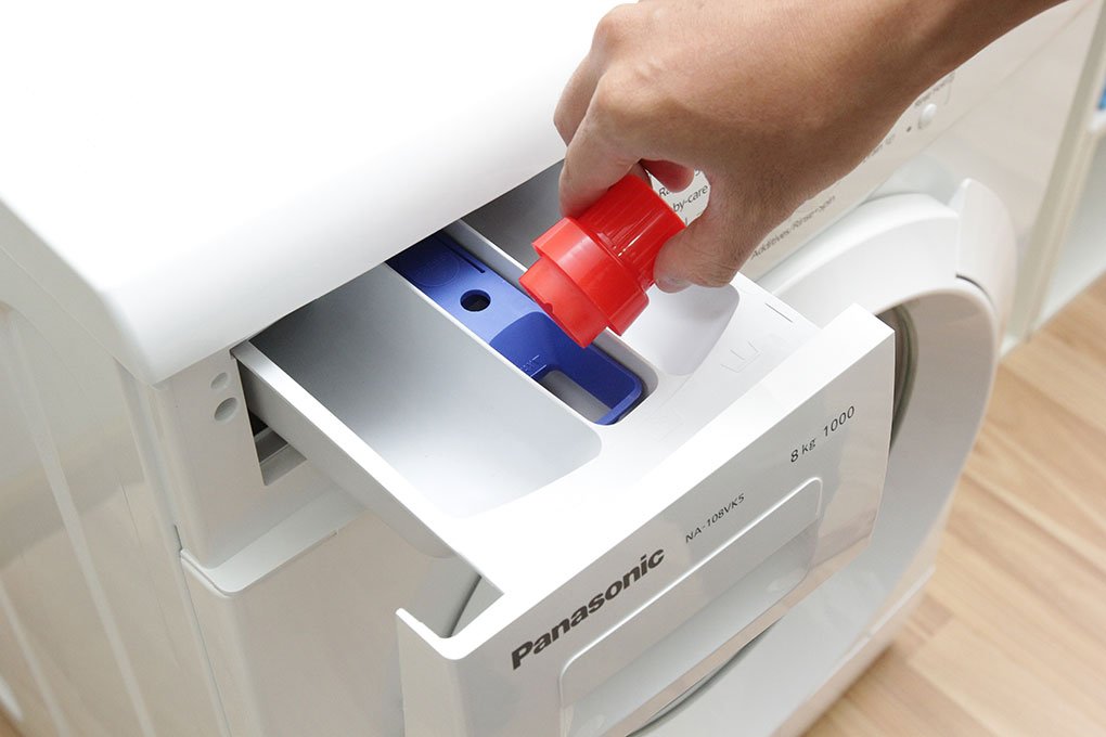 Máy giặt 8 Kg Panasonic NA-108VK5WVT lồng ngang