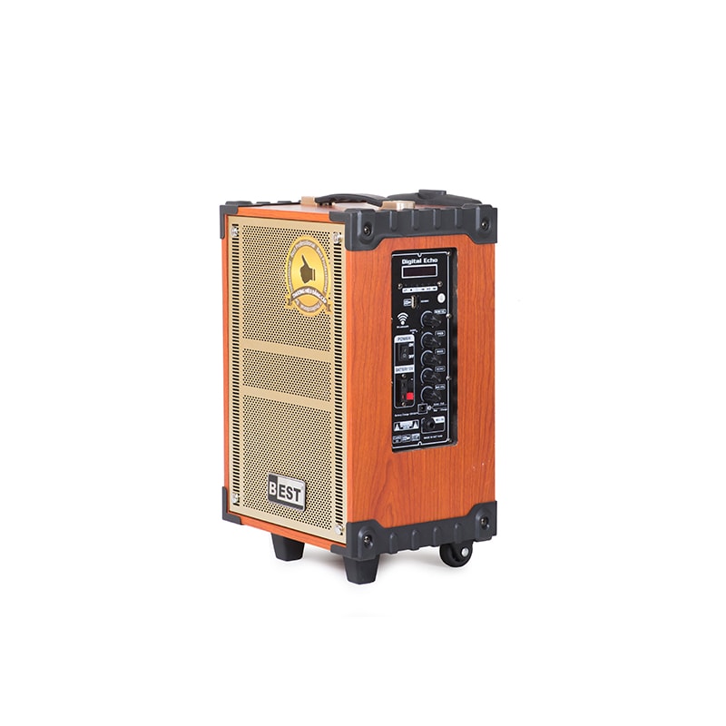Loa kéo Best vỏ kim loại (kèm 2 micro ko dây) 150W Bass 20cm ND-150B20 Metal