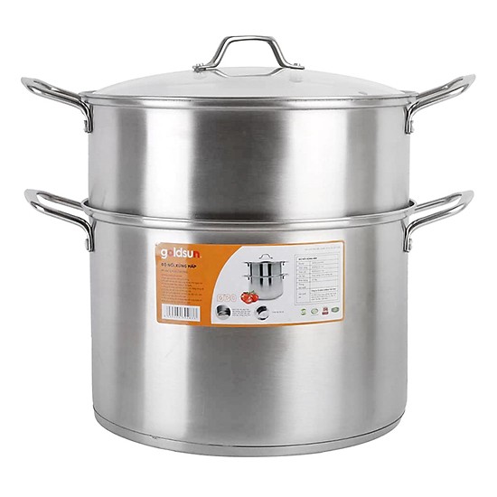Bộ nồi hấp + Luộc gà từ đa năng Inox Goldsun GH26-2303SG