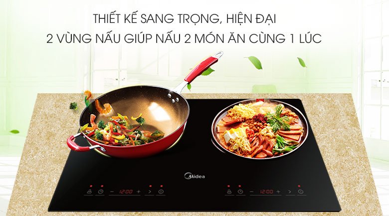 Bếp điện từ hồng ngoại đôi Midea MC-IHD361 3200W