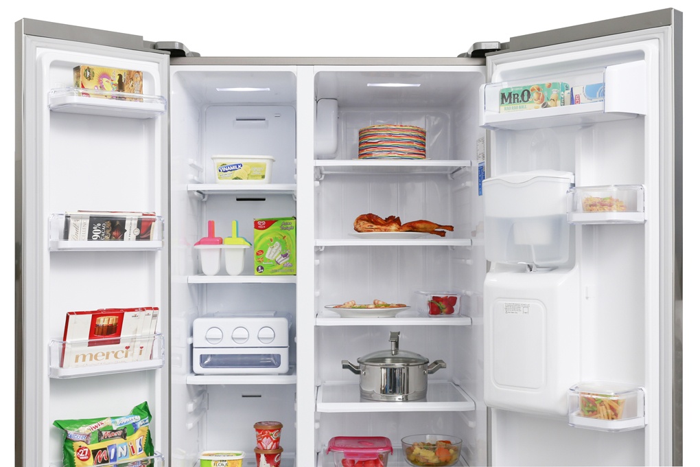 Tủ lạnh SBS Samsung RS52N3303SL/SV 539 Lít