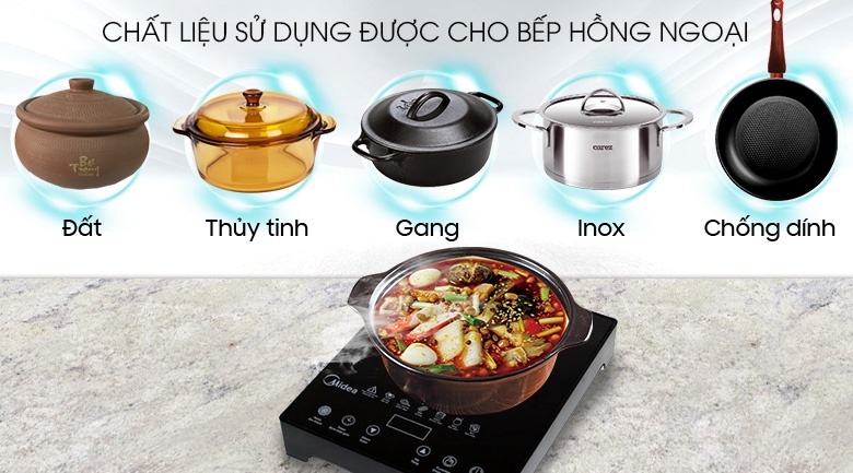 Bếp hồng ngoại Midea MIR-T2013DA 2100 W