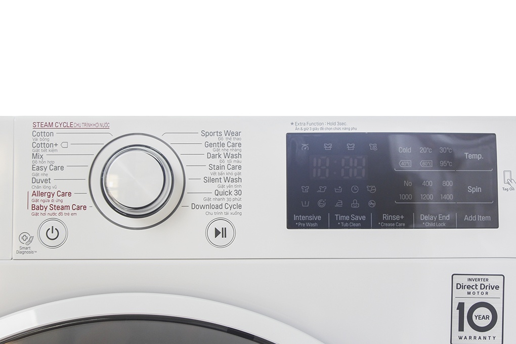 Máy giặt 8Kg LG FC1408S4W.ABWPEVN