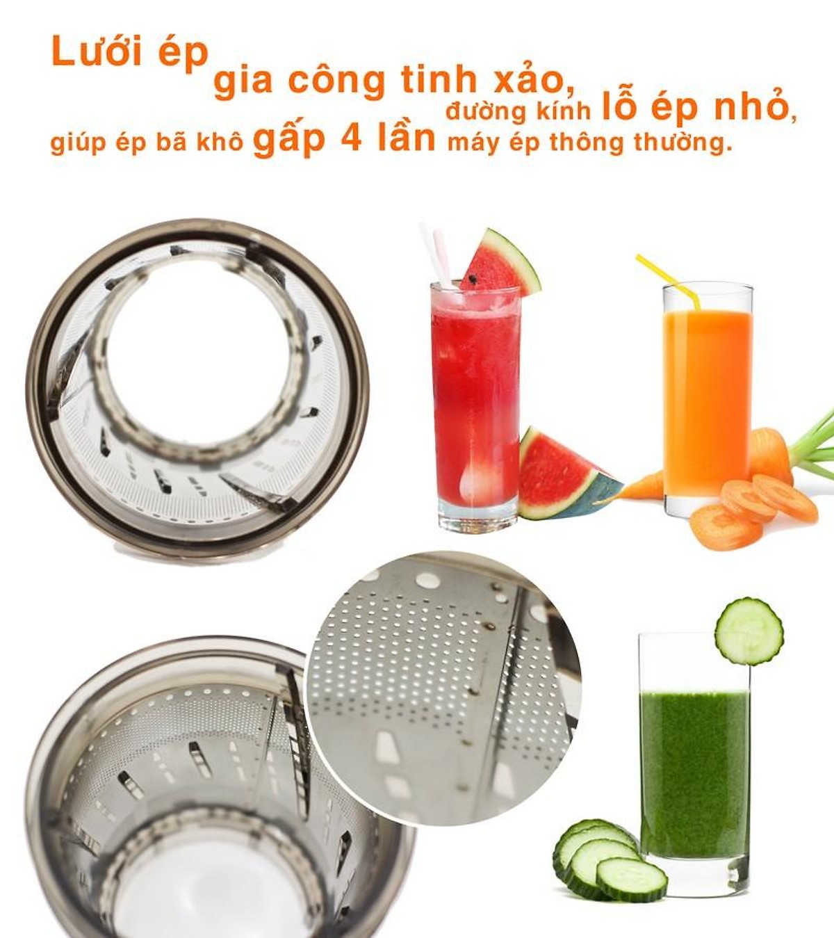 Máy ép chậm cao cấp Mishio MK-61