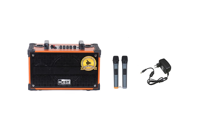 Loa kéo Best (Kèm 2 micro không dây) 150W Bass 20cm ND-150B20