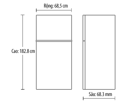 Tủ lạnh 6 cánh Panasonic NR-F510GT-W2 - 489 Lít Cấp đông mềm