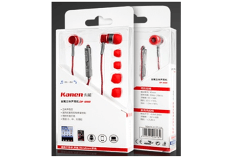 Tai nghe nhét tai không mic KANEN IP-818 (Black, Red) - BH 30 ngày