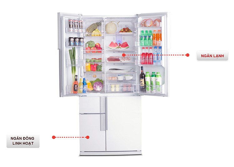 Tủ lạnh 5 cánh Mitsubishi Electric MR-Z65W-CW-V 692 Lít