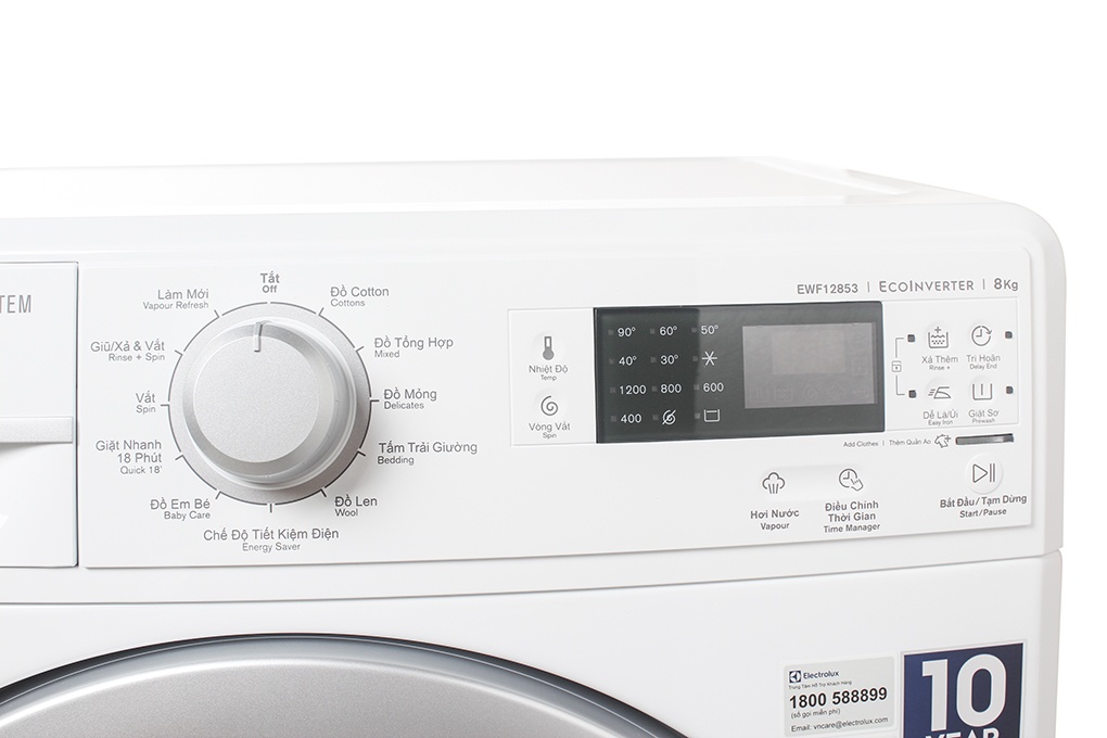 Máy giặt 8 Kg Electrolux EWF12853 (Trắng)