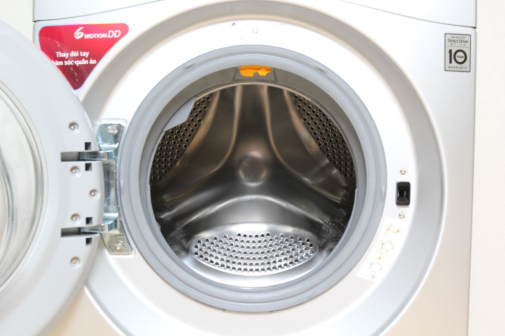 Máy giặt 9 Kg LG F1409NPRL lồng ngang, dẫn động trực tiếp, 6 motion, Turbowash