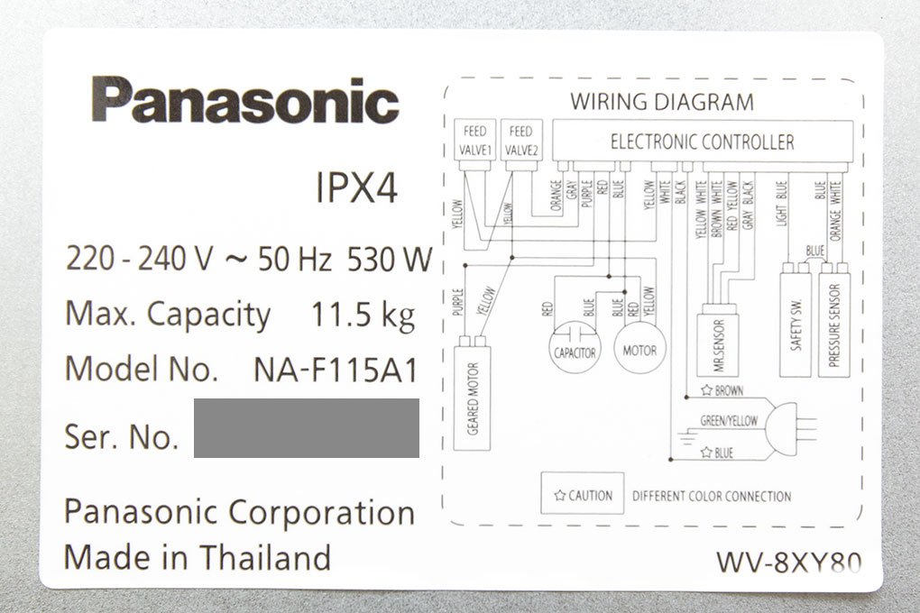 Máy giặt 11.5 Kg Panasonic NA-F115A1WRV lồng đứng