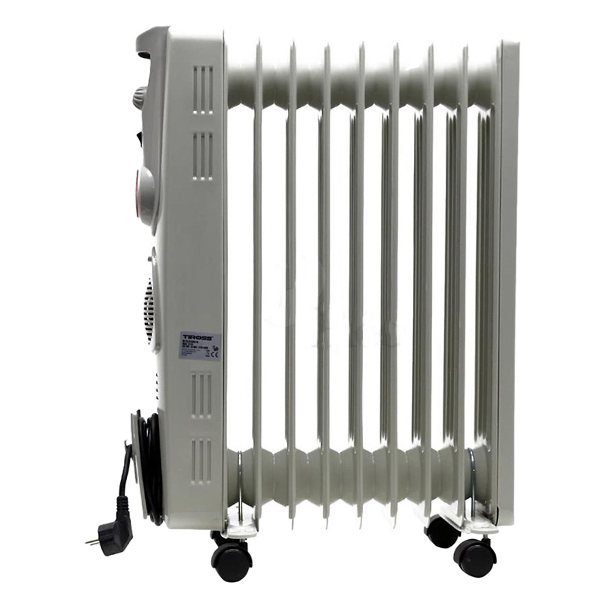 Máy sưởi dầu Tiross TS-925 9 thanh Có hẹn giờ, Quạt thổi