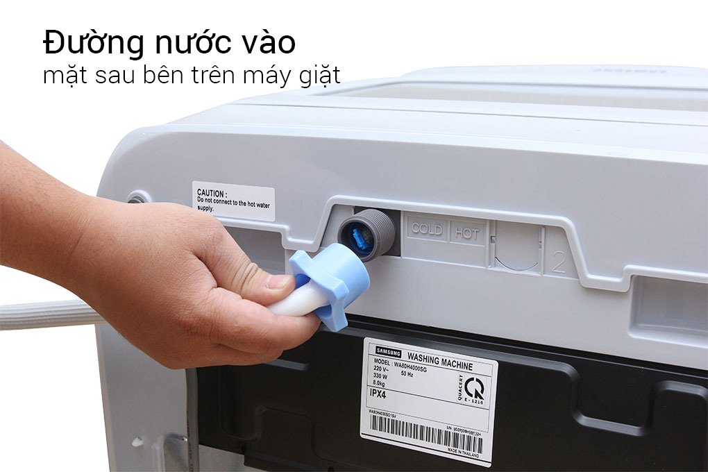 Máy giặt 8.2 Kg Samsung WA80H4000SG1SV lồng đứng
