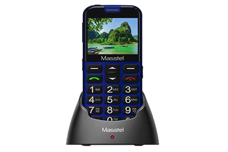Điện thoại Masstel Fami P25 (Đen Đỏ)