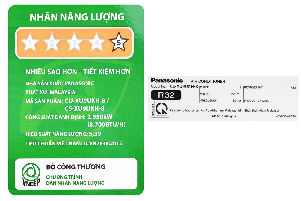 Điều hòa Panasonic 1 chiều Inverter XU9UKH-8 9.000BTU