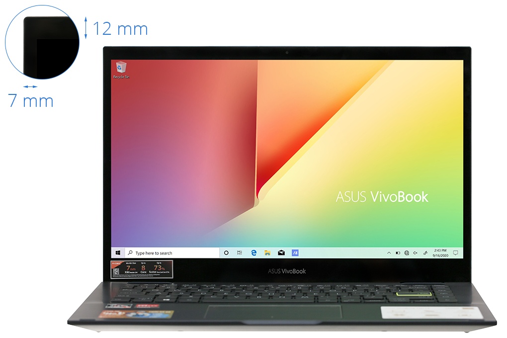 Laptop Asus VivoBook Flip 14 TM420IA-EC031T Đen