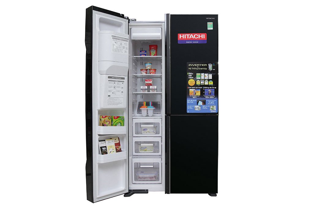 Tủ lạnh SBS HITACHI R-M700GPGV2 (GBK) - 584 Lít (Đen)