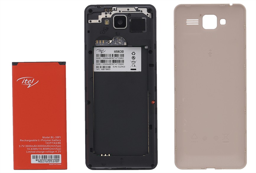 Điện thoại Itel IT5630 Champagne Gold