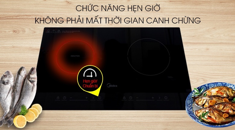 Bếp điện từ hồng ngoại đôi Midea MC-IHD361 3200W
