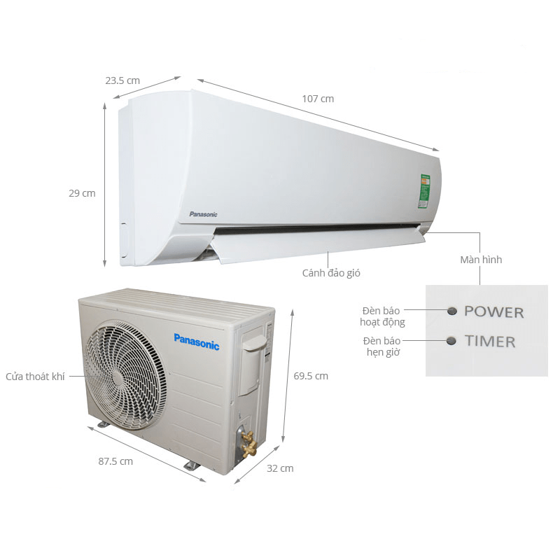 Điều hòa 1 chiều Panasonic N24TKH-8 24.000 BTU