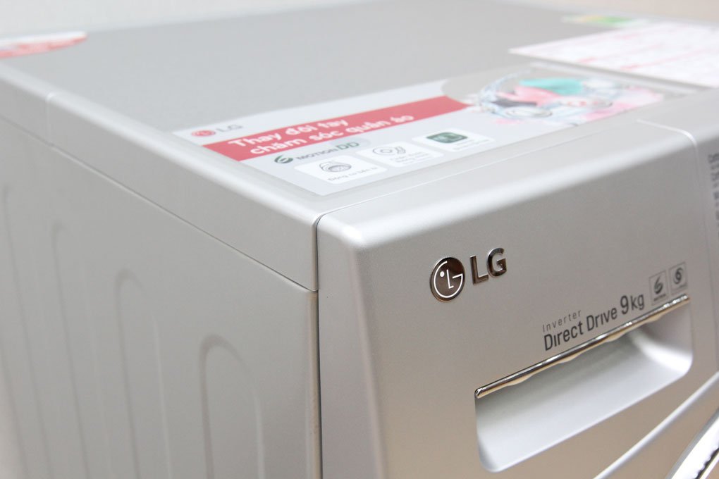 Máy giặt 9 Kg LG F1409NPRL lồng ngang, dẫn động trực tiếp, 6 motion, Turbowash