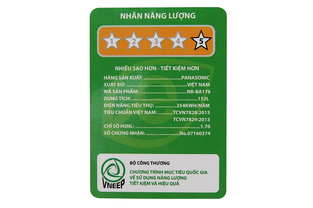 Tủ lạnh Panasonic NR-BA178PSVN 152 Lít Inverter