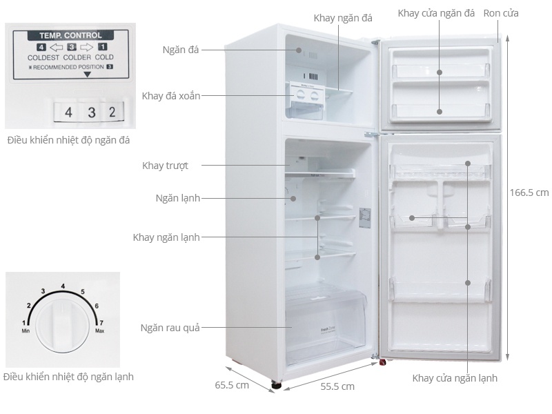 Tủ lạnh LG GN-L275BF - 275 Lít Linear Inverter