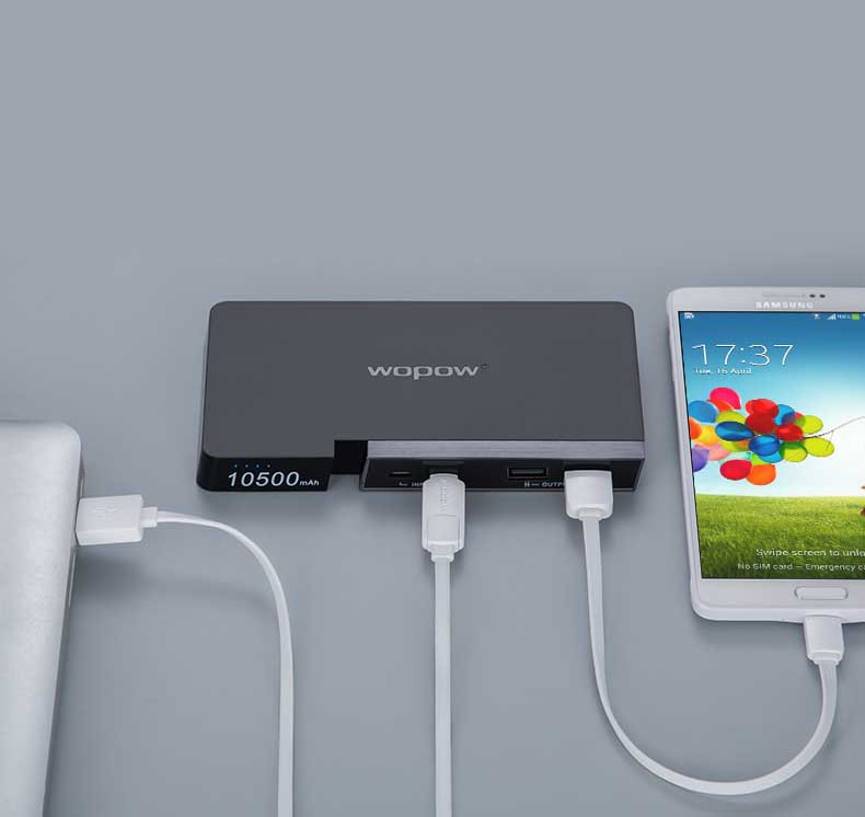 Pin sạc dự phòng WOPOW S10 10.500mAh - Bảo hành 30 ngày