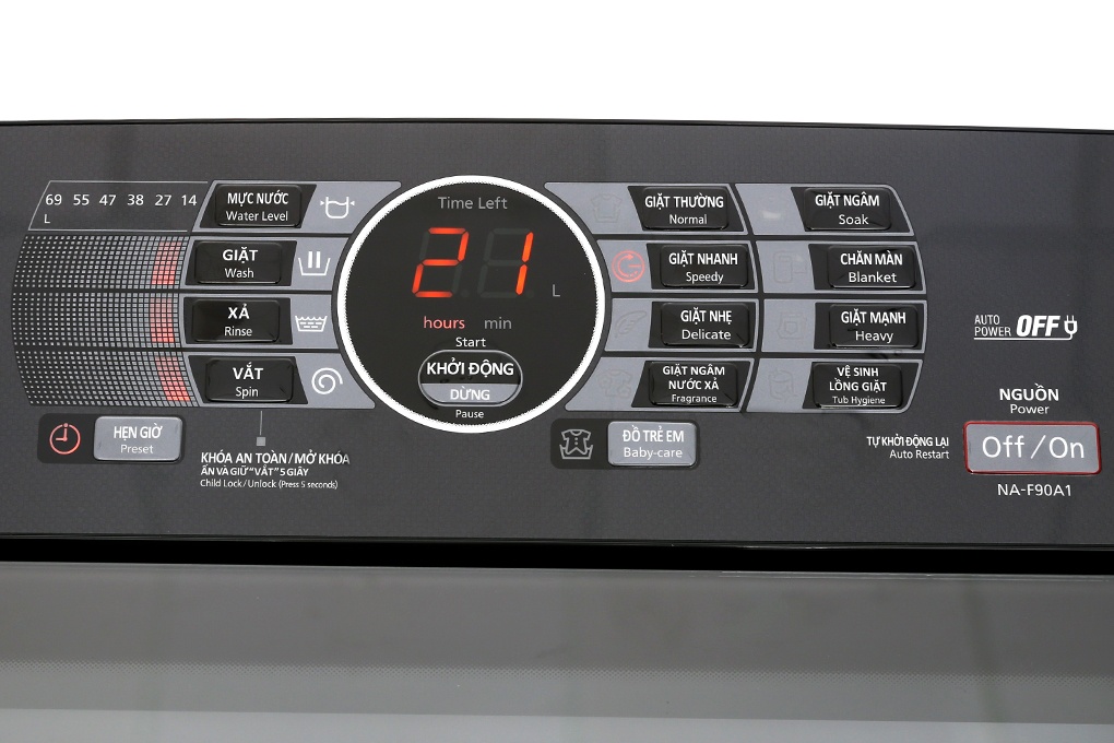 Máy giặt 9 Kg Panasonic NA-F90A1GRV lồng đứng