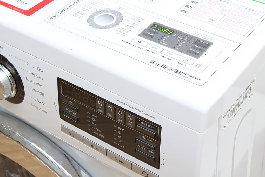 Máy giặt 7.5 Kg LG WD-18600 lồng ngang/ 4kg sấy