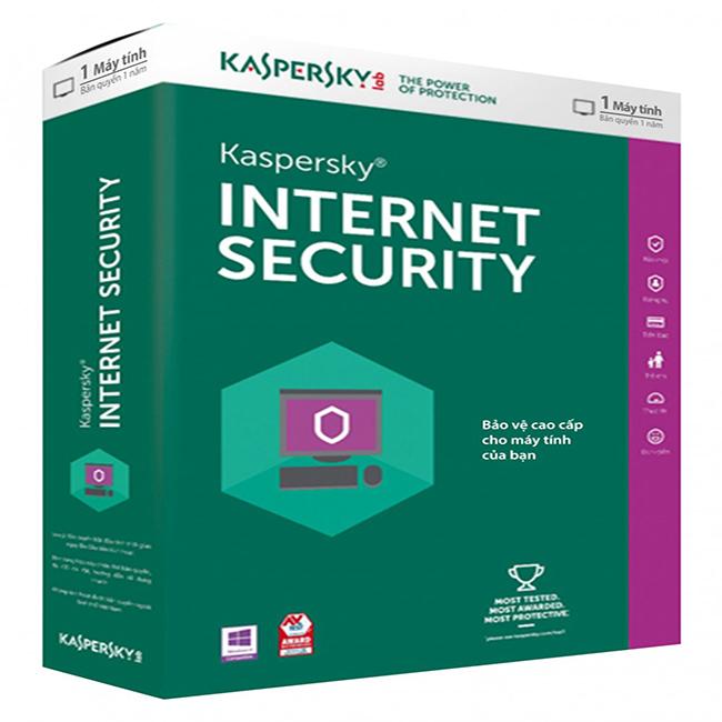 PM diệt Virus Kaspersky Internet Security for 1 user 1 năm