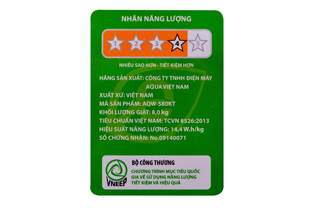 Máy giặt 8 Kg Aqua AQW-S80KT lồng đứng