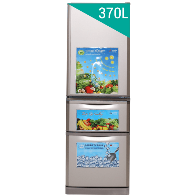 Tủ lạnh 3 cánh Mitsubishi MR-C46G-PS-V - 370 Lít