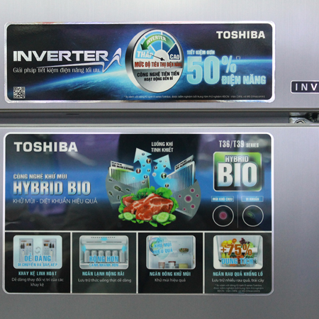 Tủ lạnh Toshiba T39VUBZ(FS) - 330 Lít